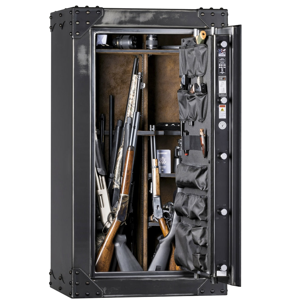 Ironworks AIW | 36 | 130 Minute Fire Protection | Iron | Black Mechanical Lock | 60&quot;(H) x 33&quot;(W) x 27&quot;(D)